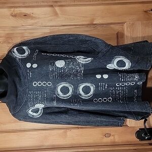 Artsy Waffle Knit Tunic Top